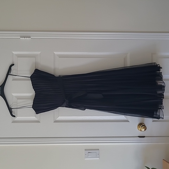 Black ribbon dress - size 10 - Picture 1 of 11